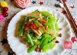 芹菜花生拌腐竹的做法图解11