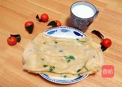 虾米芹菜煎饼的做法图解4