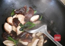 蘑菇炒菠菜的做法图解5