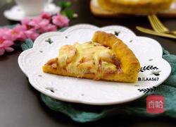 南瓜虾仁培根披萨的做法图解12