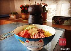 火腿鲜蔬凉面的做法图解3