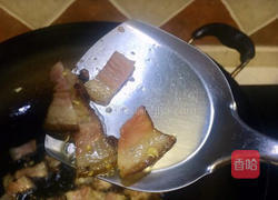 回锅油条炒腊肉的做法图解9