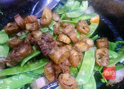 回锅油条炒腊肉的做法图解13