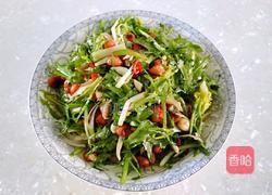 凉拌陈醋苦菊花生米的做法图解1