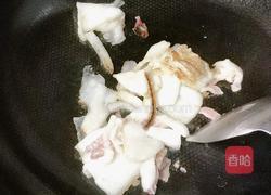 腊肉炒花菜的做法图解3