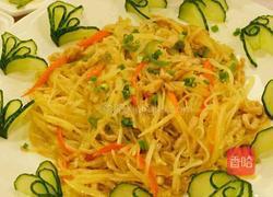 土豆丝炒肉的做法图解5