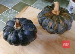 红豆糯米南瓜盅的做法图解1