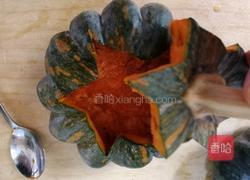 红豆糯米南瓜盅的做法图解3