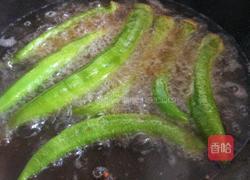 虎皮青椒塞肉的做法图解5