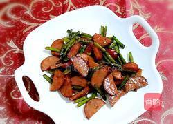 香肠蒜苔的做法图解10