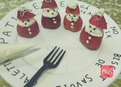 草莓圣诞老人的做法图解3