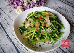 藜蒿炒腊肉的做法图解11