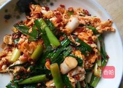 大蒜炒蛋的做法图解5