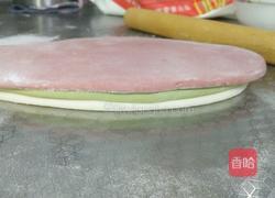 三色彩色馒头的做法图解3