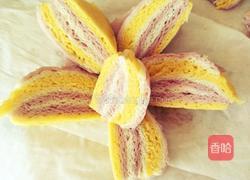 紫薯南瓜粗粮发糕（9个月宝宝辅食）的做法图解1