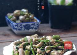 椿芽煎嫩胡豆的做法图解5