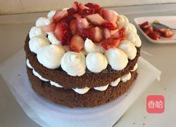 草莓可可裸蛋糕的做法图解17