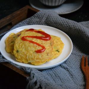 米饭鸡蛋饼