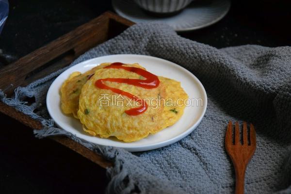 米饭鸡蛋饼