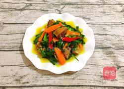 风鸭肉炒蒜苗的做法图解8