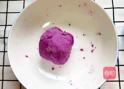卡通紫薯饼的做法图解3