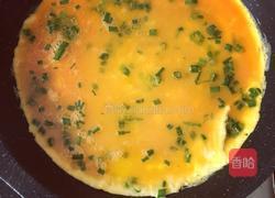 煎葱鸡蛋的做法图解3