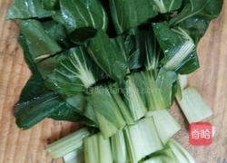 青菜鸡蛋面的做法图解1