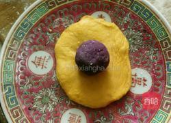 南瓜紫薯椰蓉球的做法图解7