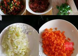 青椒肉丝打卤面的做法图解1