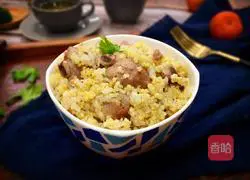 Illustration of how to make glutinous millet steamed pork ribs 17