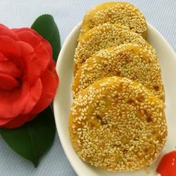 南瓜豆沙芝麻饼的做法[图]