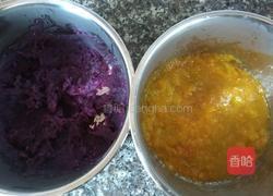 紫薯南瓜花卷的做法图解8