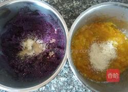 紫薯南瓜花卷的做法图解9