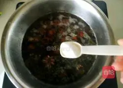 Illustration of how to make spiced quail eggs 11