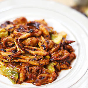 韩式辣炒八爪鱼
