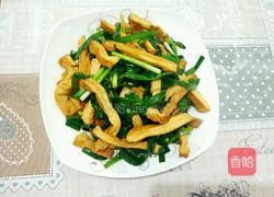 豆腐干炒韭菜的做法图解4
