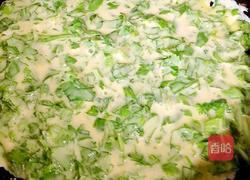 芹菜叶鸡蛋饼的做法图解4