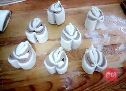 爱心巧克力花卷的做法图解17