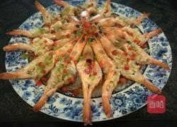 蒜蓉蒸虾的做法图解10