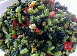 肉沫萝卜叶的做法图解9