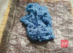 蝶豆花菠萝寿司的做法图解4