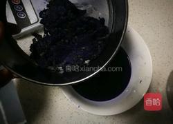 紫蝶花星空面包的做法图解3