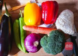 五彩蔬羊肉串的做法图解1