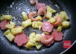 菠萝火腿虾的做法图解9