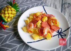 菠萝火腿虾的做法图解10
