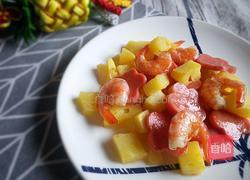 菠萝火腿虾的做法图解11
