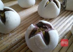 菠萝馅开口笑双色馒头的做法图解7