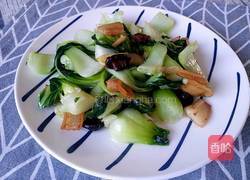 油渣香菇青菜的做法图解13