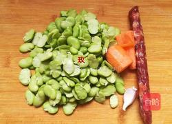 腊肠蚕豆的做法图解5