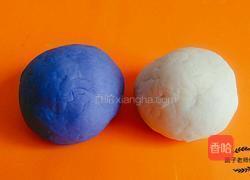 蓝天白云双色小卷的做法图解3